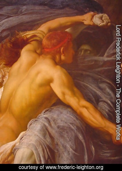 Lord Frederick Leighton - Hercules Wrestling with Death for the Body of Alcestis [detail #1]