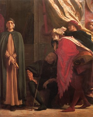Lord Frederick Leighton - Dante in Exile [detail: right]