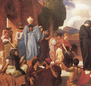 Lord Frederick Leighton - Captive Andromache [detail: left]