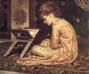 Lord Frederick Leighton - Study: At a Reading Desk