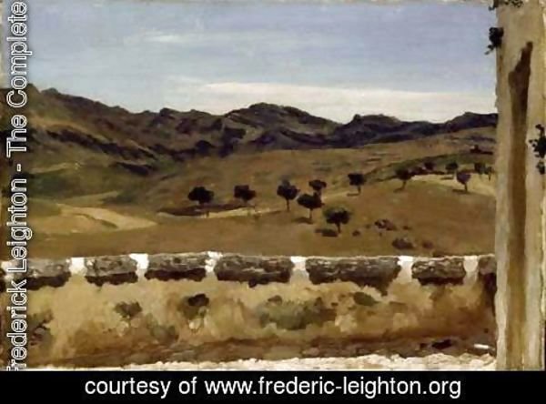 Lord Frederick Leighton - A View in Spain