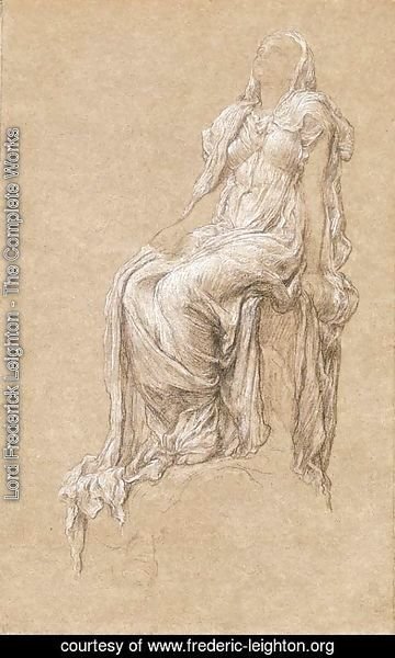 Lord Frederick Leighton - Study for 'The Spirit of the Summit'