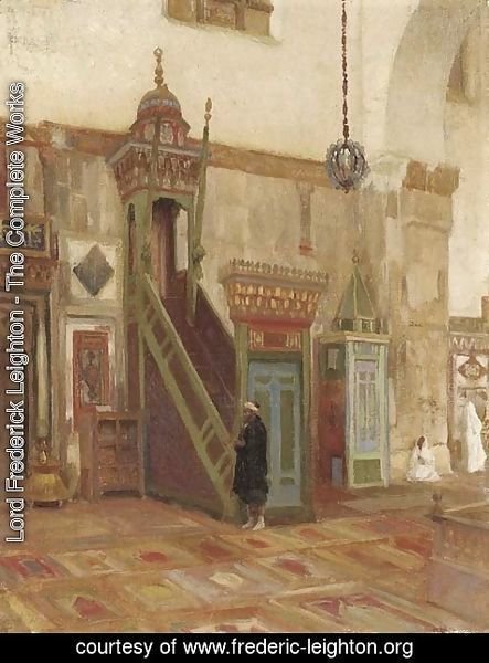 Lord Frederick Leighton - Interior of a Mosque or Mimbar of the Great Mosque at Damascus