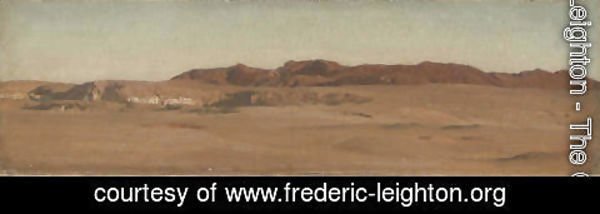 Lord Frederick Leighton - Red Mountains, Desert, Egypt