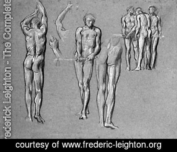 Lord Frederick Leighton - Studies of figures for The Arts of Industry as Applied to War