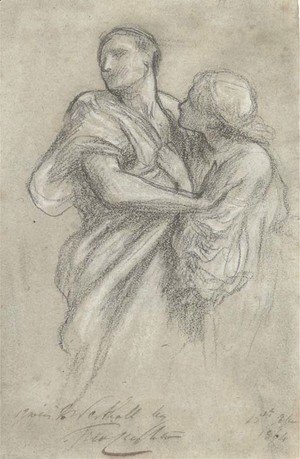 Lord Frederick Leighton - Study for Orpheus and Eurydice, c.1864