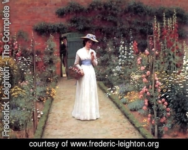 Lord Frederick Leighton - Lady in a Garden