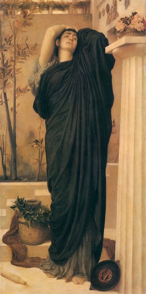 Lord Frederick Leighton - Electra At The Tomb Of Agamemnon