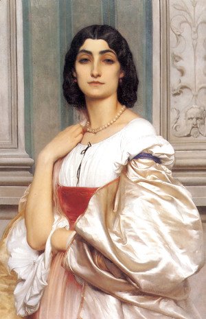 Lord Frederick Leighton - A Roman Lady (or La Nanna)