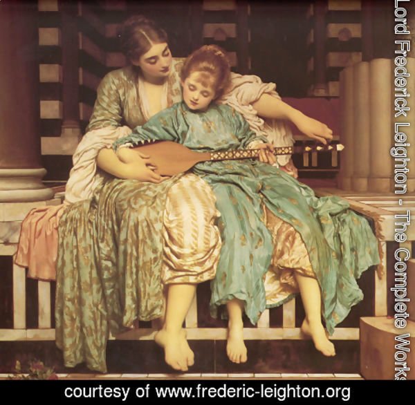 Lord Frederick Leighton - The Music Lesson