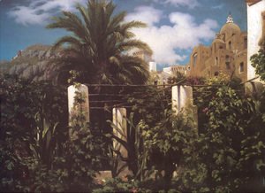 Lord Frederick Leighton - Garden of an Inn, Capri