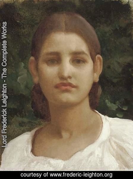 Lord Frederick Leighton - Head of a girl (thought to be from Capri)