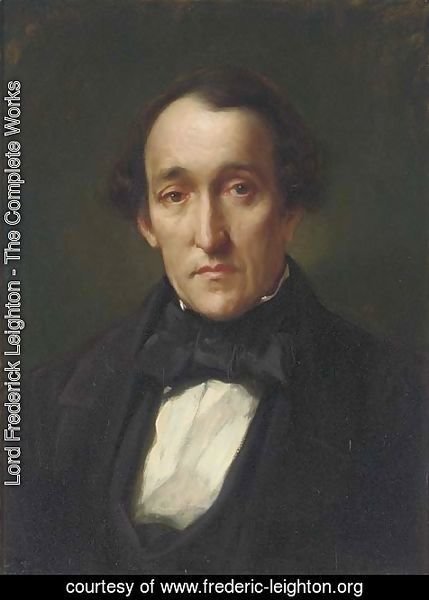 Lord Frederick Leighton - Portrait of Dr Frederic Septimus Leighton, the artist's father