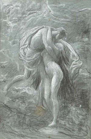 Lord Frederick Leighton - Study of figures embracing