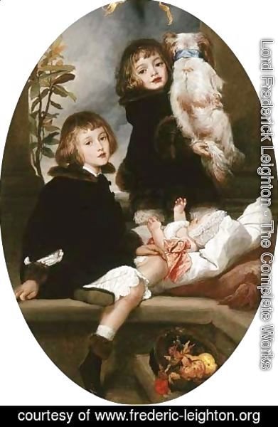 Lord Frederick Leighton - Portrait of Ida, Adrian and Frederic Marryat