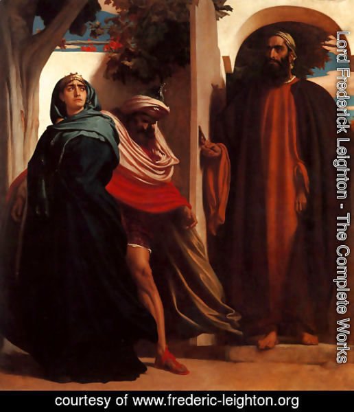 Lord Frederick Leighton - Jezebel and Ahab Met by Elijah