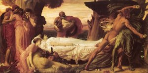 Lord Frederick Leighton - Hercules Wrestling With Death For The Body Of Alcestis